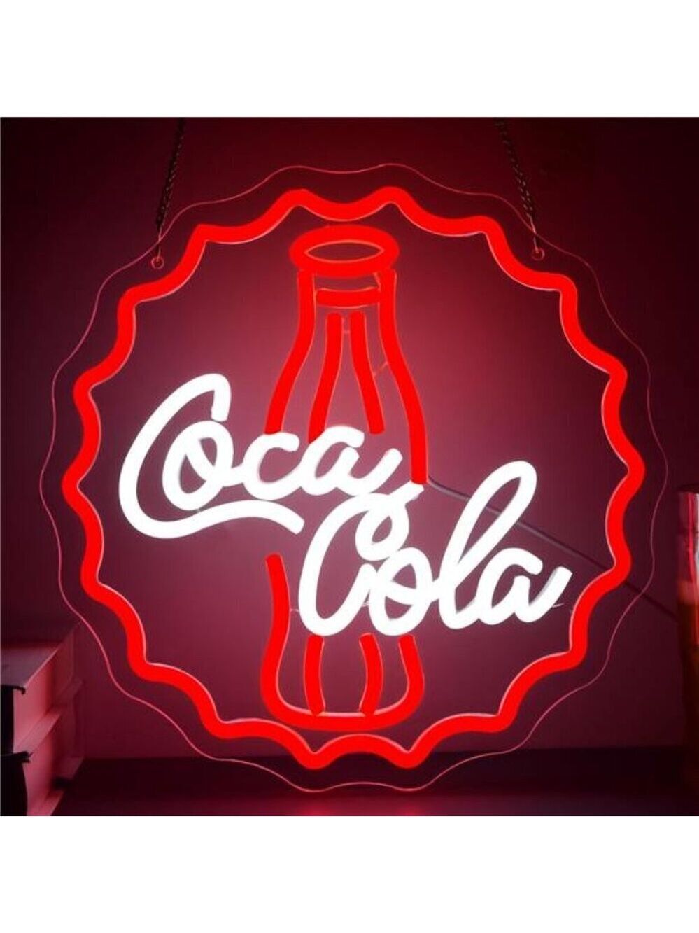 Coca Cola LED Neon Sign Coke Wall Decor Light Man Cave Business Store Shop NEW